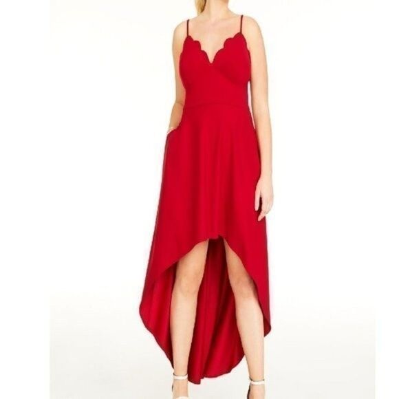 NWOT Speechless Plus Scalloped Hi-Low Maxi Dress​​​​​​​​​​​​​​​​​​​ - Picture 1 of 15